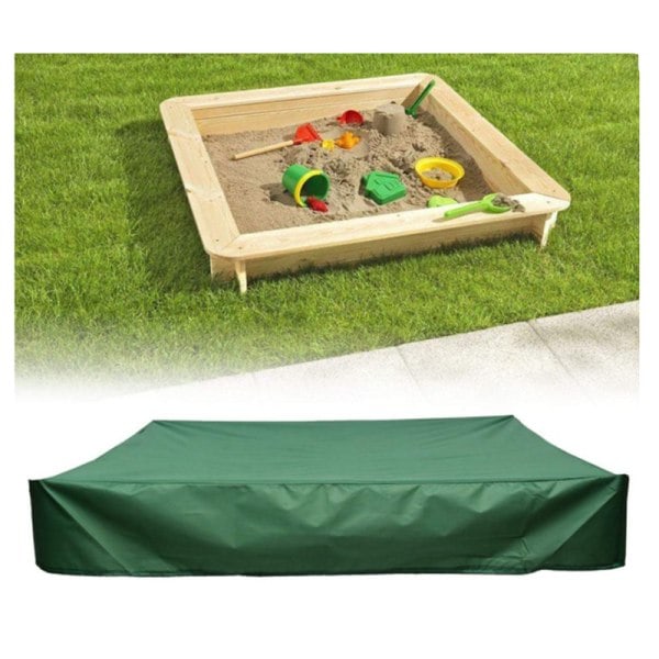 Pölytiivis suoja Sandbox Cover Vedenpitävä hiekkalaatikko Pool Cover musta 200x200x20cm