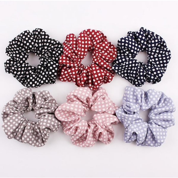 24st hair Scrunchies, hårsnoddar , hårband, Hårband Rockabilly multifärg