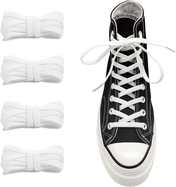 2 par 5/16\" brede elastiske skolisser erstatningslisser for Converse High Tops