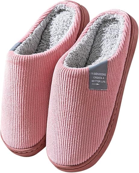 Dame hjemmesko, dame vinter hjemmesko, komfortable hjemmesko, varme patch-forede sko, dame vinter hjemmesko pink Pink 40-41