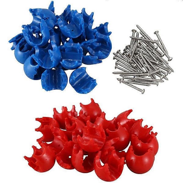 20 stk. Klatrenetsrebskontakter 16 mm Plast Netspænde Tilbehør