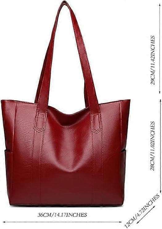 Dam Tote Väskor Dam Handväska Dam Crossbody Väskor PU Läder Dam Axelväska red