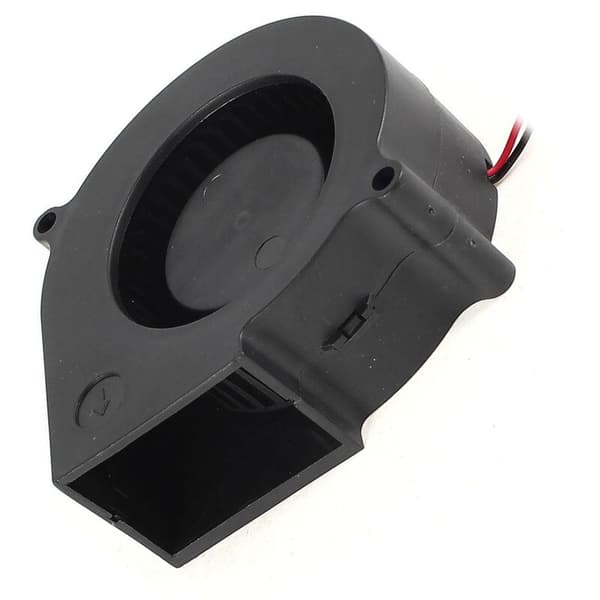 75 mm x 30 mm 2-polet DC 12V Børsteløs Blæser Computer PC Køleblæser Sort
