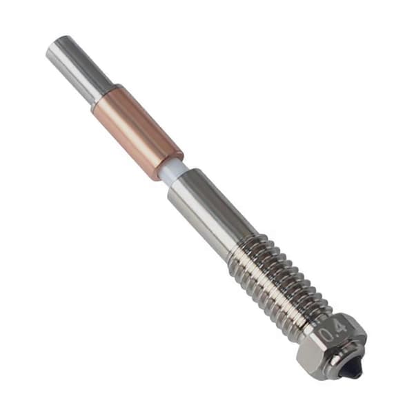 2 stk. til QIDI Plus4 Bimetal Dyse Hurtig Fjernelse Keramisk Isolering Integration 0,4 mm Dyser