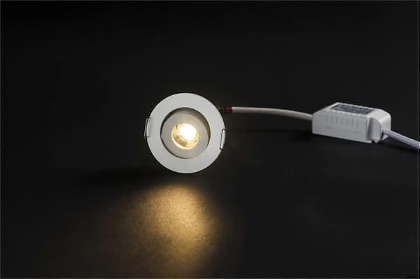 Mini 3W LED Downlights Indbyggede Små Loft Indbyggede Spotlights, 3000K + Driver