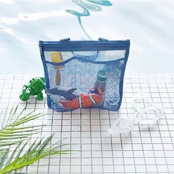 Mesh Duschpose Toilettaske BLÅ blue