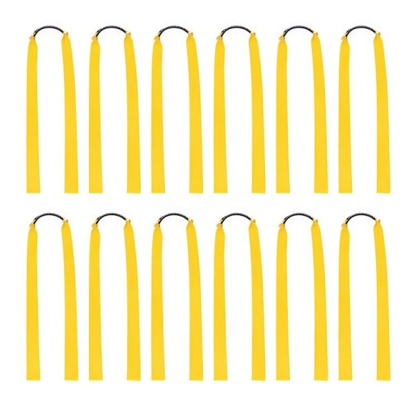 12 st gummiband för katapult Breddade platta katapultband Elastiska band för jakt