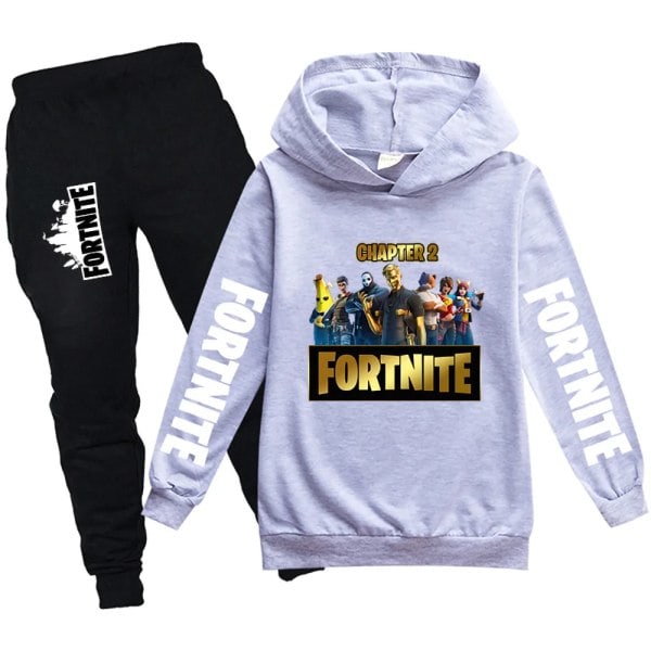 Ny Hoodie-kostym för barn, hoodie och byxor, tvådelad bomullsset, barnkläder, set 4-14 Y Färg 11 Storlek 110