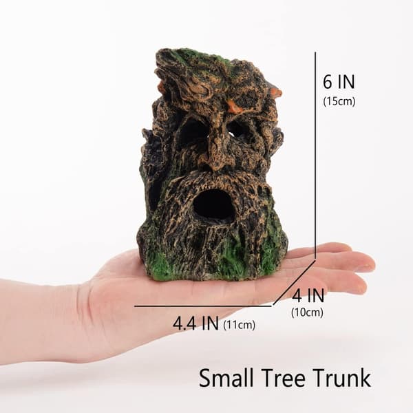 Akvariumdekoration med trädhuvud för eremitkrabbor A A