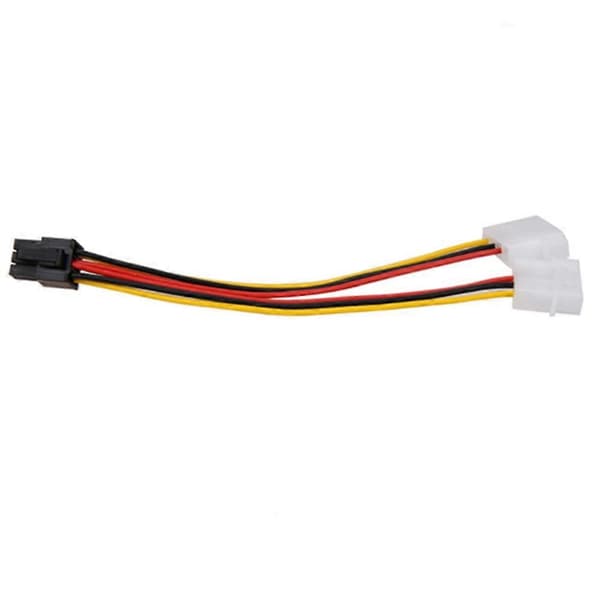 10 stk. Molex 4-pin til PCI-E PCI Express 6-pin strømomformer adapterkabel stik strømforsyning C