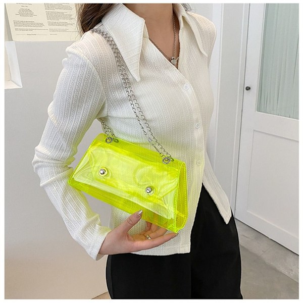 Kedje-axelväska Crossbody Bag VIT white