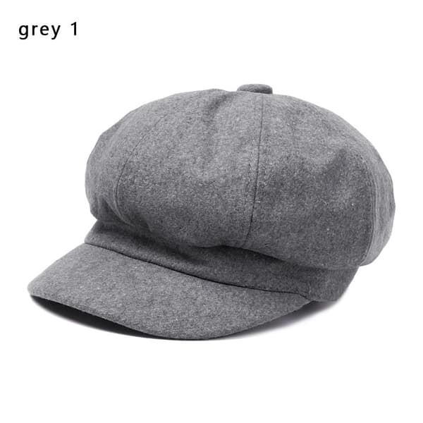 Kahdeksankulmainen lippalakki Maalarinlakit Naisten Baretit HARMAA grey 1