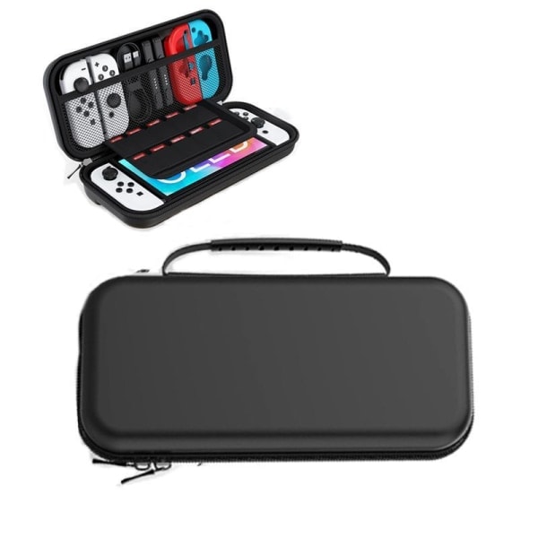 Switch OLED Förvaringsväska Nintendo Spelkonsol Skyddslåda Switch Bärbar Förvaringsväska Black Handbag