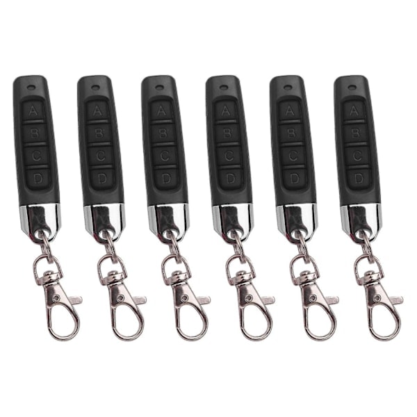 6x 433mhz Fjernbetjening Garageport Døråbner Fjernbetjening Duplikator Kloning Kode Bil K (FMY)-WELLNGS