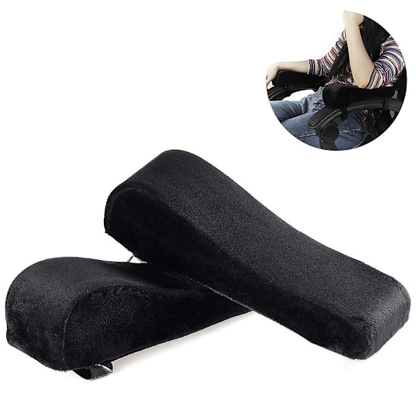 (Specialerbjudanden) 1 par armstöd i memory foam för kontorsstol, armstödskuddar & förhöjda