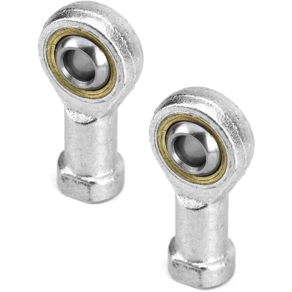2 stk. 8 mm endekuglelejer M8 x 1,25, selvsmørende med indvendigt gevind
