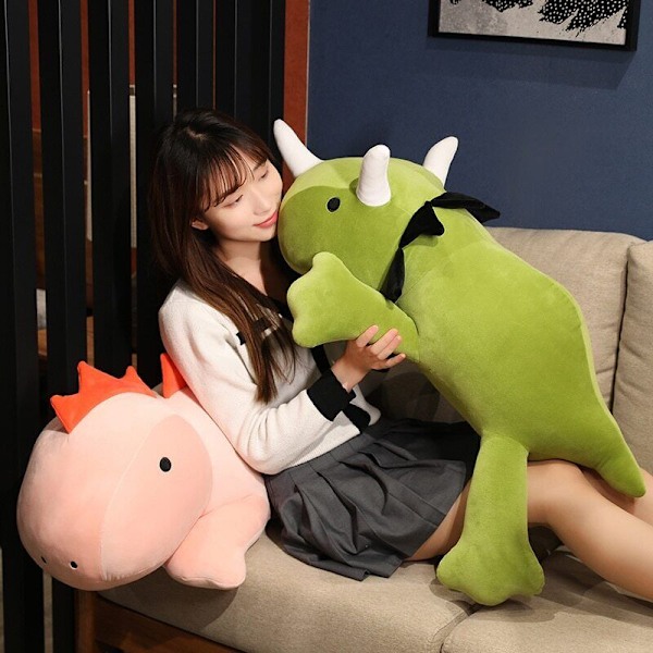38/60cm Jätte Dinosaur Vägd Plysch Mjuk Fylld Leksak Plushie Djur Docka