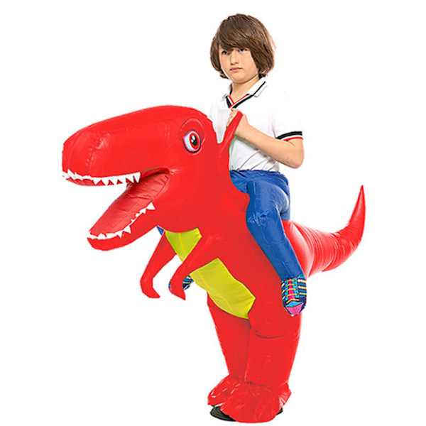 (Erikoistarjoukset) Puhallettava Dinosaurushahmo Puku Lasten Halloween Rekvisiitta Hauska Tyrannosaurus Rex Alien Vaatteet Jouluasu_NA