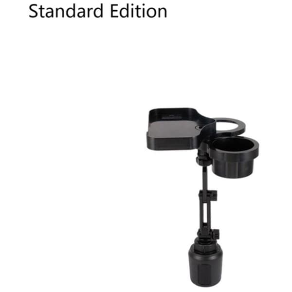 Roterende Bakkeholder Adapter til Bil Telefon Organizer Drikkeflaske Uden Kabelopladning