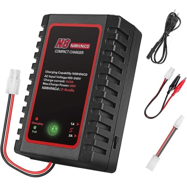 NiMH-lader til NiMH/NiCD-batteri (2-8s), intelligent lader