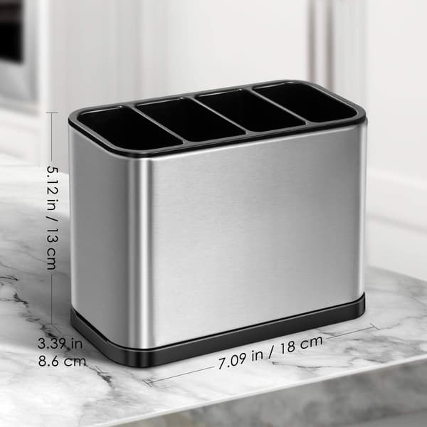 Bestikholder Organizer 4 Rum Bestik Opbevaring Multifunktionel