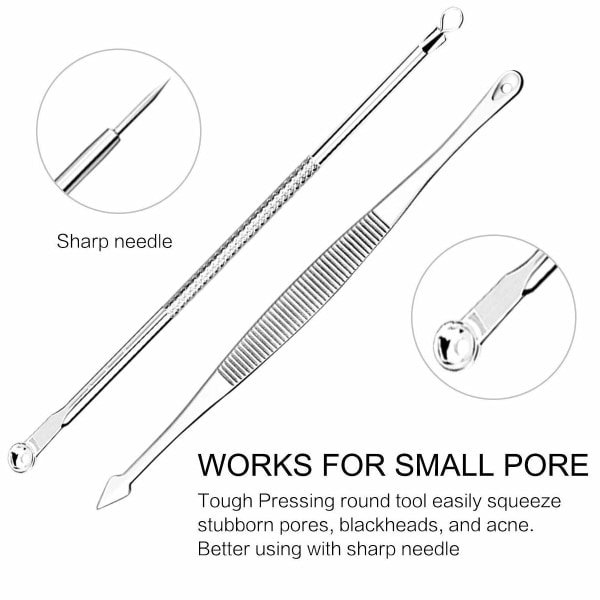 (Spesialkampanje) CQBB Blackhead Remover, Pimple Popper i rustfritt stål