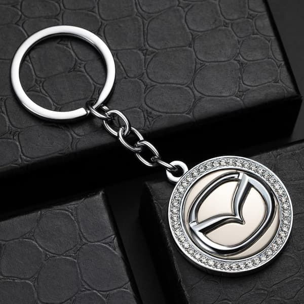 (Særlig kampagne) Mazda Nøglering Bil Logo Nøglering Diamant Tilbehør Egnet til
