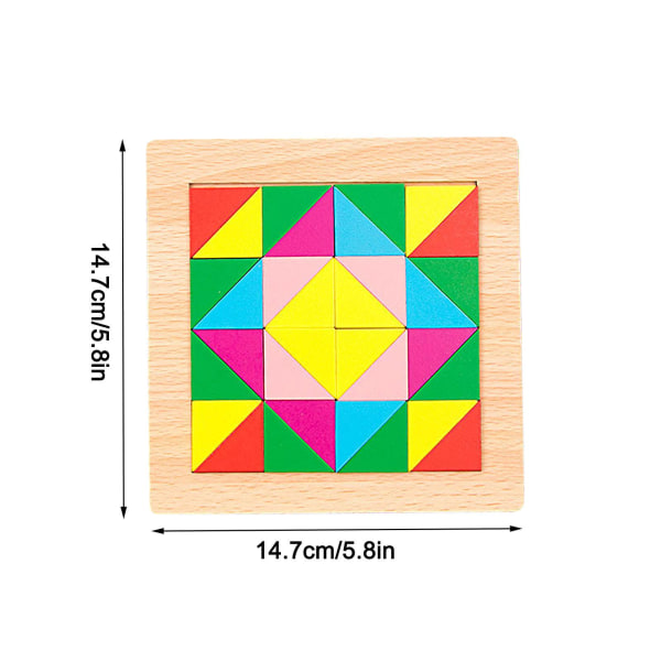 Geometrisk form Tredimensionellt pussel Pojkar och flickor Pussel Variation Pussel Barn gör-det-självleksaker Multicolor