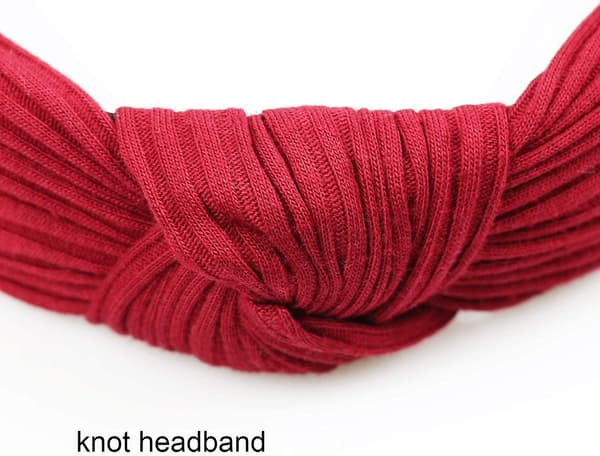 Hårbånd til kvinder Boho Hårbånd Elastiske Hårbånd med Knuder Hårtilbehør