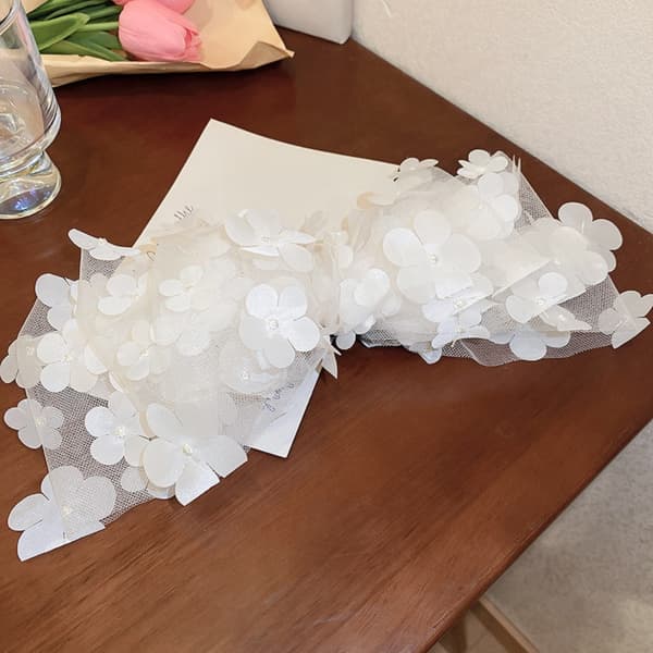 Rusetti Hiusklipsi Valkoinen white