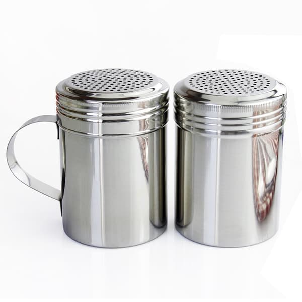 10 oz Rustfritt Stål Dryssbeholder med Håndtak (2-pakning)