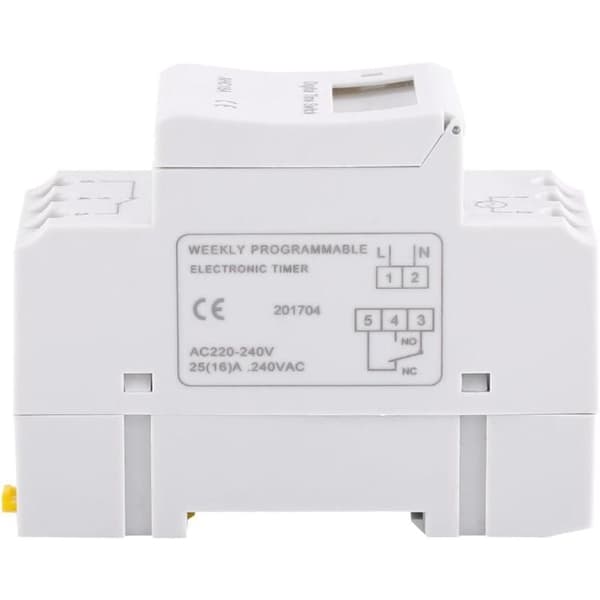 LCD Timer Ukentlig Elektrisk Timer Programmerer Digital Timer Bryter 15A (220V)