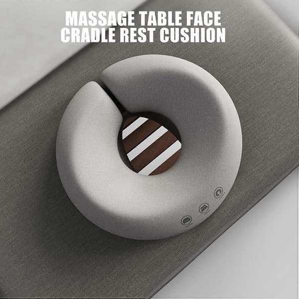 Massage Nackstöd med Ansiktskudde, Ansiktsvaggkudde, Massage Nackstöd för Säng, Ansiktsmassagekudde, Ansiktskudde gray