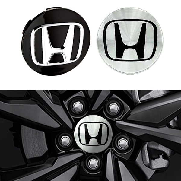 4-pack - Honda Navkapslar / Hjulnavemblem - B 60