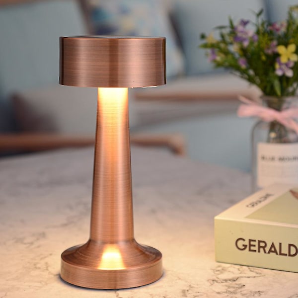 Moderne LED Bordlampe USB Oppladbar Lampe Dimbar Bar Nattlampe Trådløs