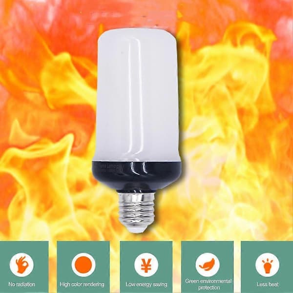 LED Simulationsflammepære Dekoration Juleatmosfærelys E27