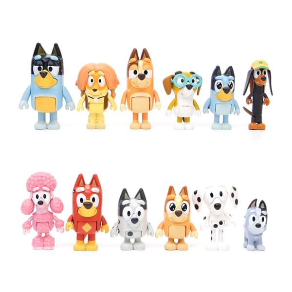 8/12 stk Tegnede animation Bluey Legetid Legetøj Model 12PCS