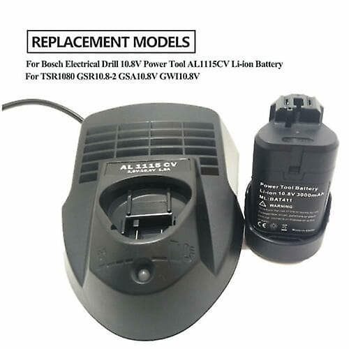 For Bosch 3.6v 12v Max Litium Al1115cv Bc330 Batterilader Bat411 Bat414 1.5a