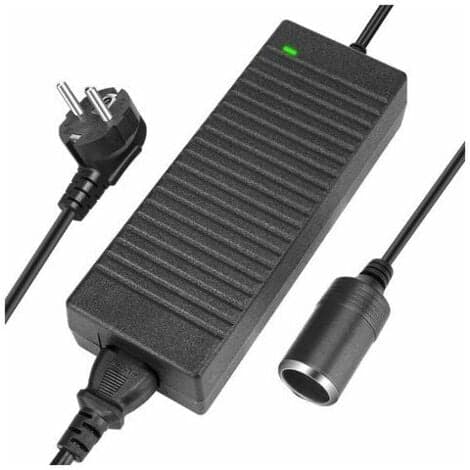 220V til 12V Konverter, 120W Cigarettænderstik Adapter, 10A AC til DC Adapter Ha,