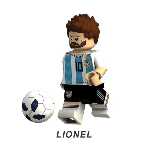 8 kpl MM Qatar Ronaldo Messi Neymar Minihahmo Koottu Mini Rakennuspalikat Actionfiguurit Leikki Lapselle Lahja