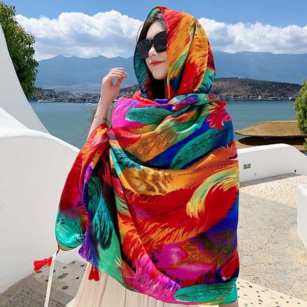 90x180cm Strandshawl Bandana 9 9 9 9