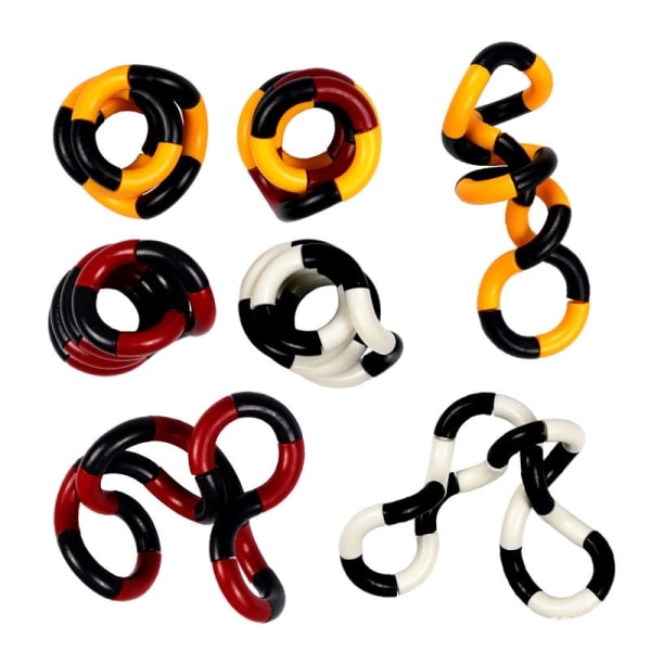 4 sett fidgetleker, Tangle fidgetleker, fingersensoriske leker, hjerne