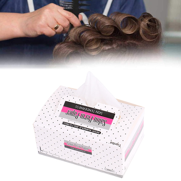 1000 stk Perm Papir Professionelt Hjem DIY Hårkrøllepapir