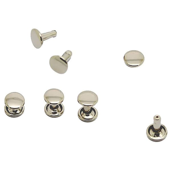 100 kpl DIY Niitit Metalliniitit Piikki - Hopea