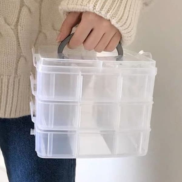 Smykkeskrin Perle Organizer Boks ORANGE Orange
