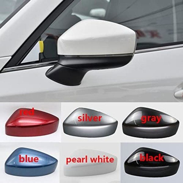 Auton ulkopeilin kuoren kotelo sivupeilin suojus sopii Maz-da CX5 CX-5 2017 2018 2019, helmenvalkoinen vasen gray right side