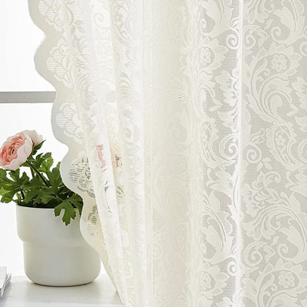 Vit Tulle Gardin Prinsessgardin 140X200CM 140x200cm