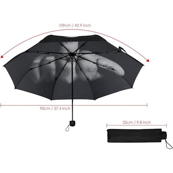 Unik stil langfinger paraply sjov foldbar paraply kreativ langfinger gave