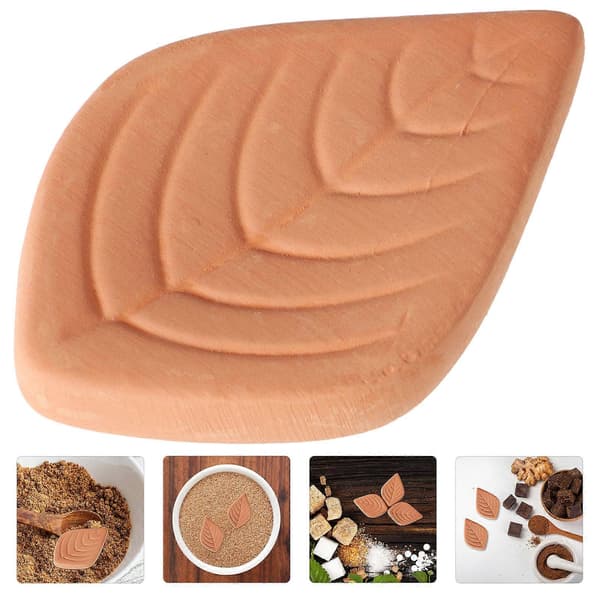 6 st Sockerbevarare Blad Terrakotta Sockerförvaring och Mjukgörare Socker Återanvändbar Bevarare
