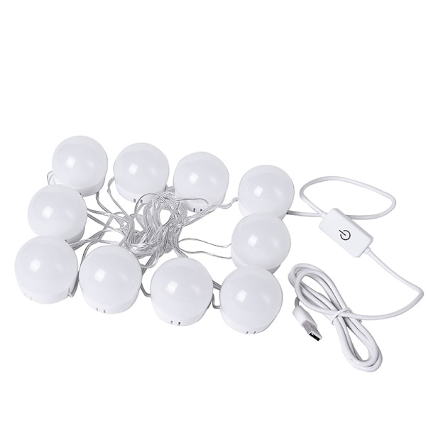 Led Hollywood Makeup Spejl Lys Pære Dæmpbar LED-lampe (14 lamper)